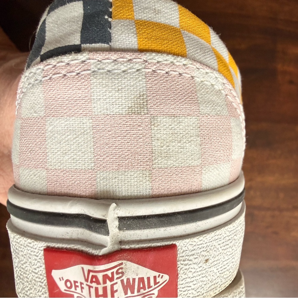 Vans Multi-Color Checkerboard Slip-On Sneakers - Picture 8 of 10